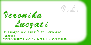 veronika luczati business card